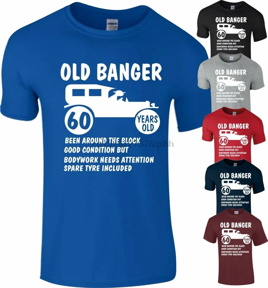 Подарочная футболка Banger забавный Топ для 60-го дня рождения 1958 года 60 лет |