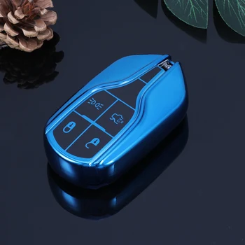 

2020 New TPU Car Key Cover Case For Maserati Ghibli Quattroporte Replacement 4 Buttons Car Accessories Car Keychain Keyring