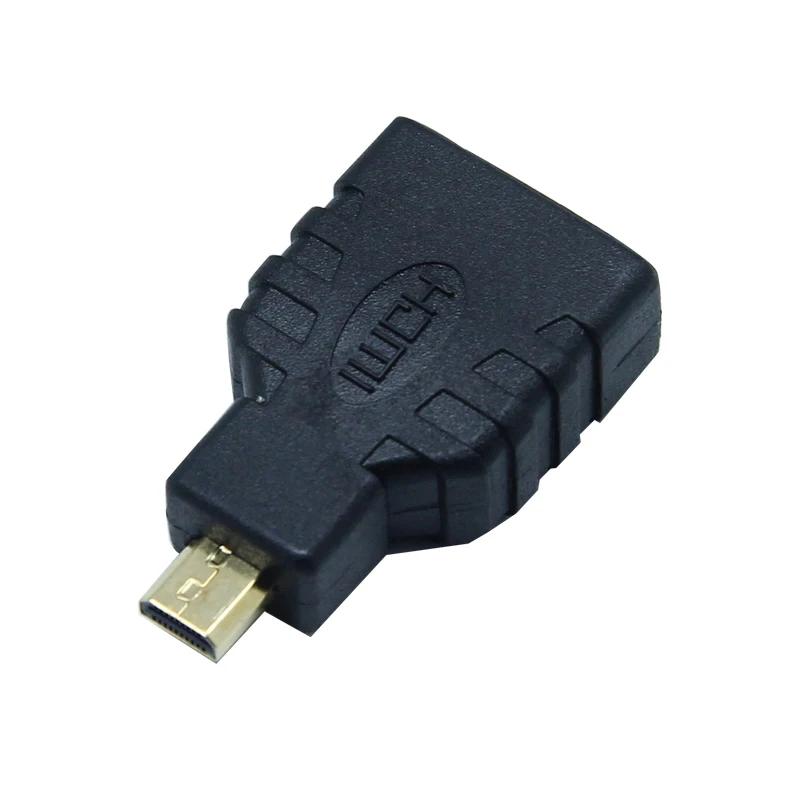 

Micro HDMI to HDMI Cable Adapter Micro-HDMI Male to Standard HDMI Female Converter Extension Plug Connector