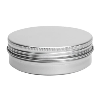 

New 5 x Empty Cosmetics Pot Lip Balm Tin Jar Container screw 100ml