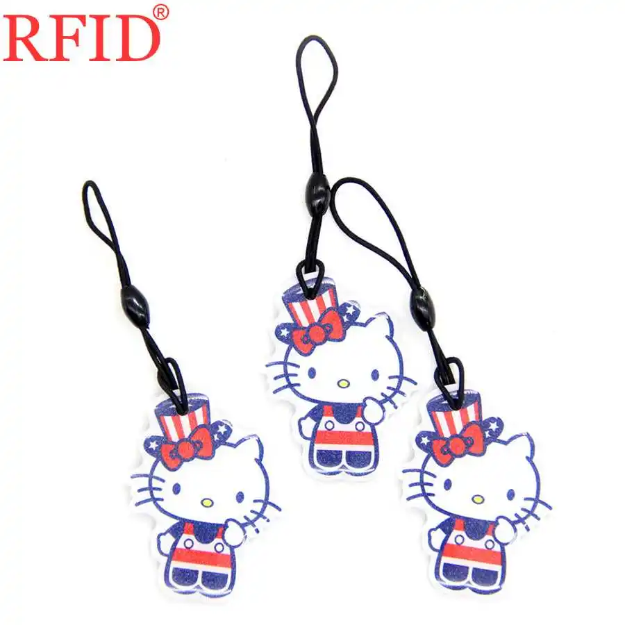 3pcs Random Color UID S50 1K 13,56 Mhz сменный перезаписываемый брелок для ключей, брелоки, клон, жетон, клеевой брелок для ключей со значком, RFID IC Card, 1 шт - Цвет: 3pcs Random Color