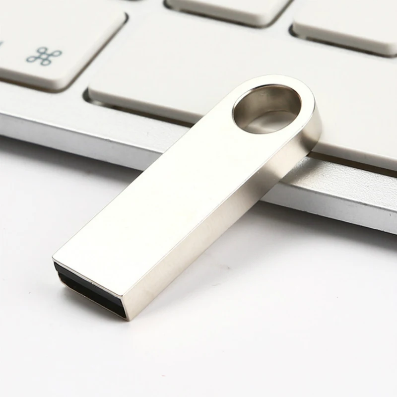 100 шт. реальная емкость 1 г металлическая USB флешка карта памяти Флешка фотография
