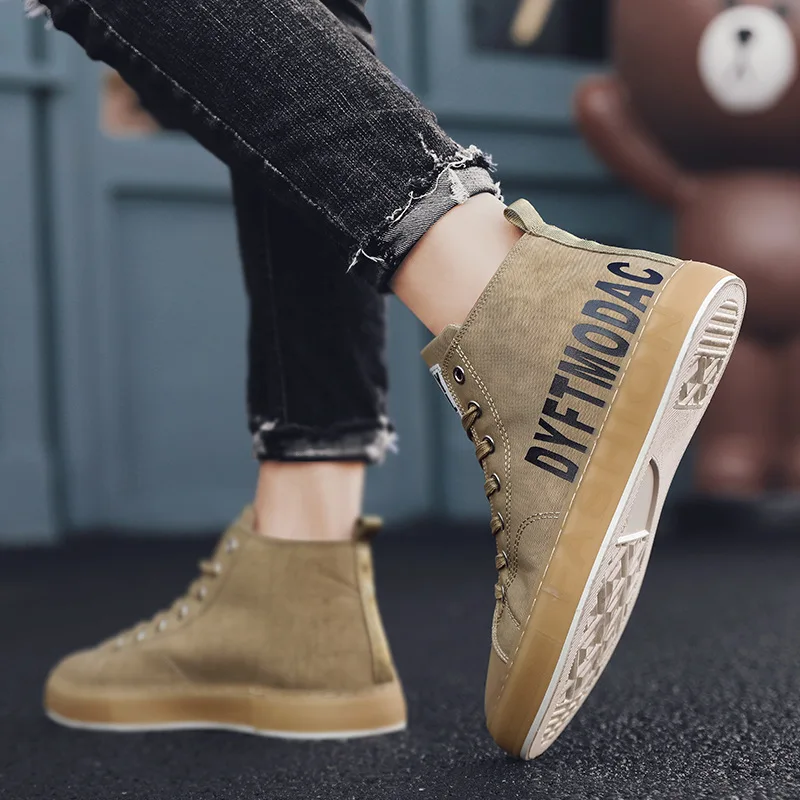 

MEN'S SHOES Summer 2019 New Style Autumn Breathable Sneakers Korean-style Versatile Casual Shoe Men's Trendy Shoes Men Mid-top
