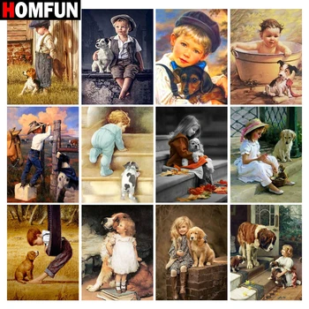 HOMFUN 3D 다이아몬드 페인팅 