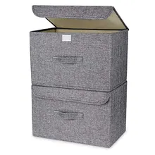 Складная корзина кубики Органайзер коробки контейнеры и ящики с коробка для хранения с крышкой для офиса спальни шкаф полки 66CY