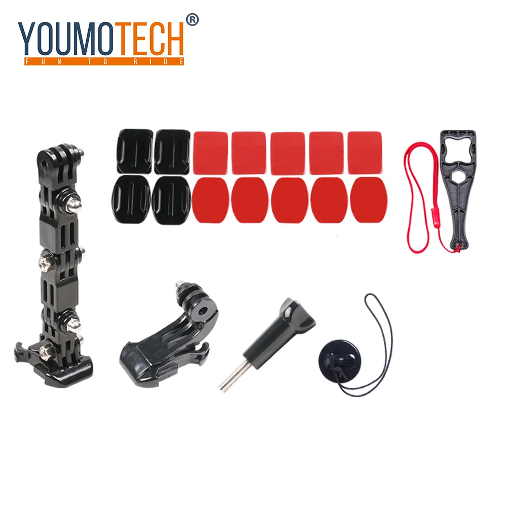 

Helmet Camera Accessories for Go pro Motorcycle Helmet Bracket Bicycle Adjustable Buckle for GoPro Hero 5 6 7 EKEN H9 Yi