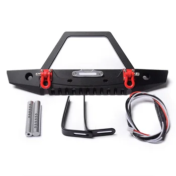 

1:10 RC Crawler Metal Bumper with Lights for 1/10 Axial SCX10 90046 RC Car,Front