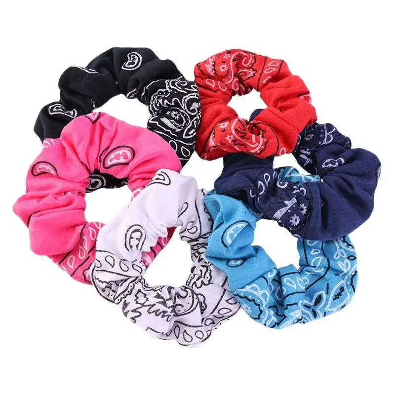 Soft Hair Scrunchies Cotton Elastic Hair Band Women Girls Ponytail Holder Accessories for Women