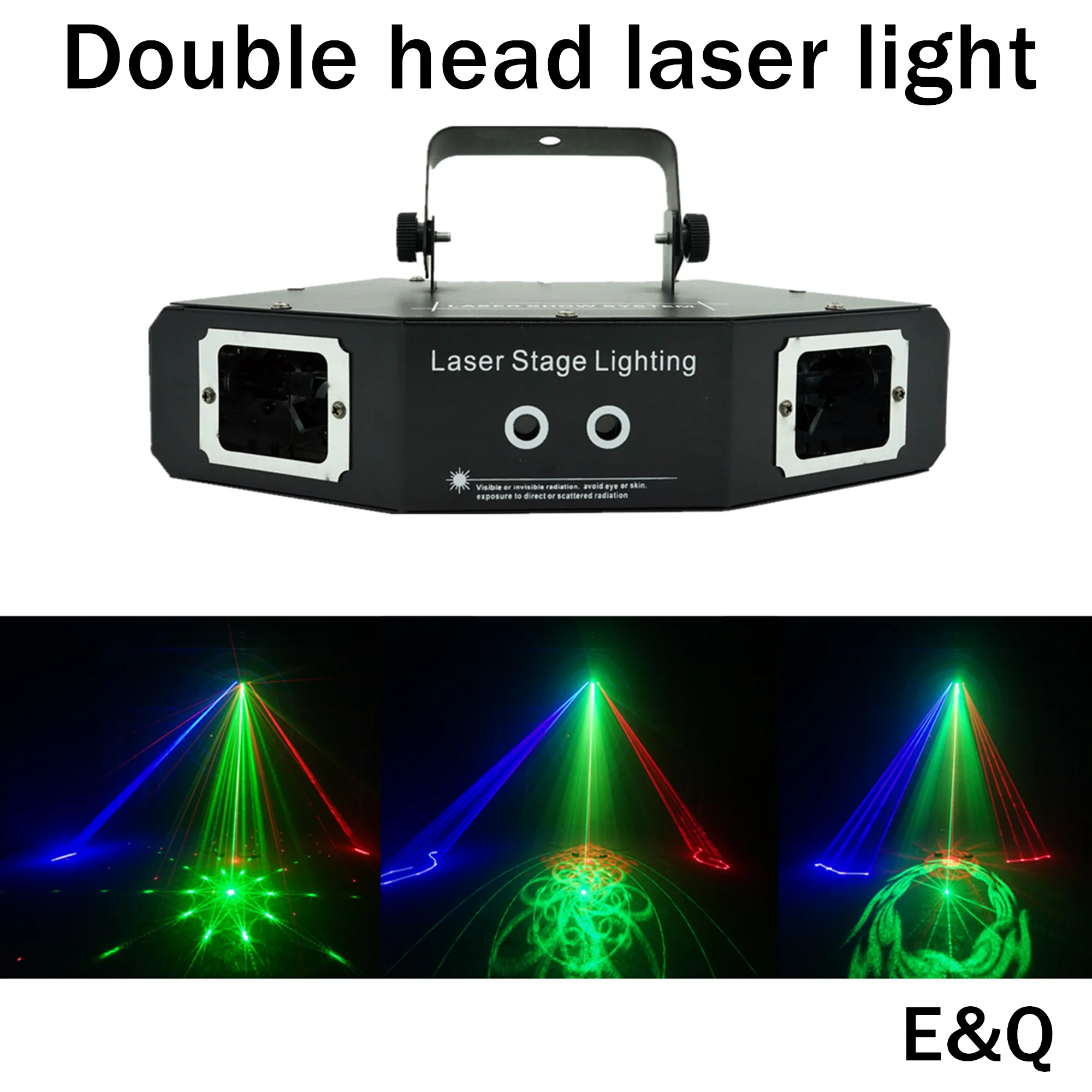 

4 in 1 DMX 512 4 hole laser RGB full color beam DJ disco party party bar effect projector scanner laser stage light