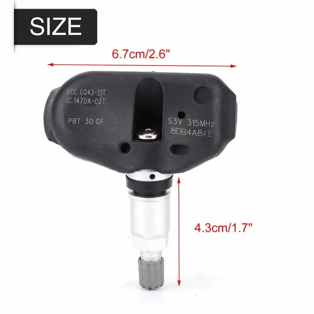 Автомобильный TPMS датчик давления в шинах 315 МГц для MDX RL Odyssey Ridgeline 06421-S3V-A04