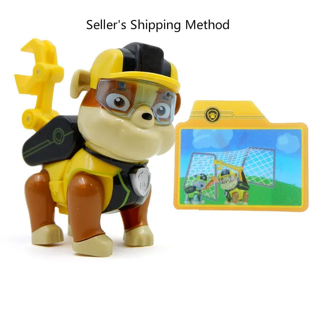 no box Paw Patrol собака Patrulha Canina Аниме Фигурка автомобиля пластиковая фигурка украшения игрушки для детей на день рождения рождественские подарки - Цвет: no box