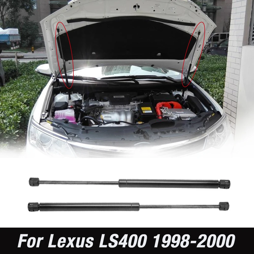 2 Front Hood Lift Supports Shock Strut Arms for Lexus LS400 1998-2000 Sedan 6301