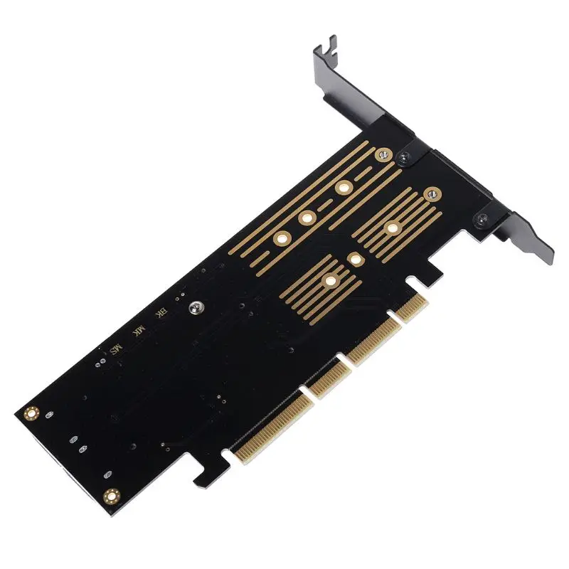 PCI-E 3,0X16 на M.2 SSD PCIE на M2 адаптер Raiser M Key B Key mSATA 2 x 7Pin SATA порт NVME M2 SSD AHCI mSATA 3 в 1 Riser Card