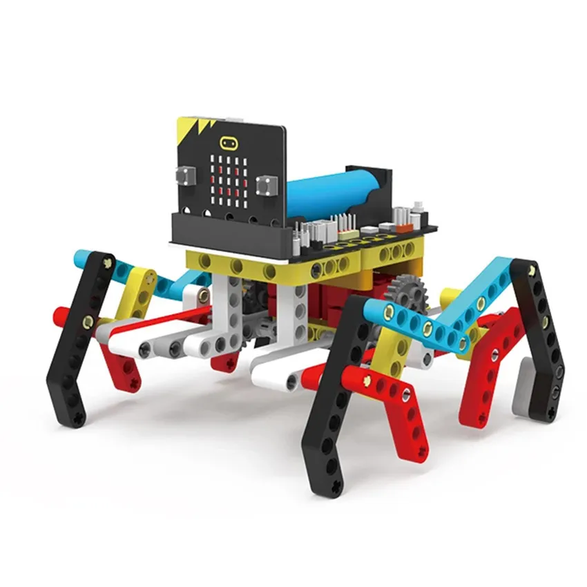 Yahboom programmable building blocks Spider: bit smart robot car kit based on Micro: bit RC Toy gift