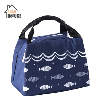 

Snailhouse New Cartoons Zipper Insulation Bag Travel Office Picnic Cooler Bag Fruit Rice Ice Bag Lunch Pouch Outdoor Portable