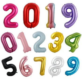 

40Inch multiple colour Macaron Foil Number Balloon Wedding kids Birthday Party Baby Shower decoration supplies