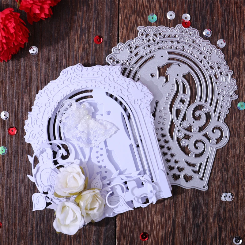 Eastshape Wedding Bride and Groom Die Cut Metal Dies Scrapbooking Metal Cutting Dies Lace Love