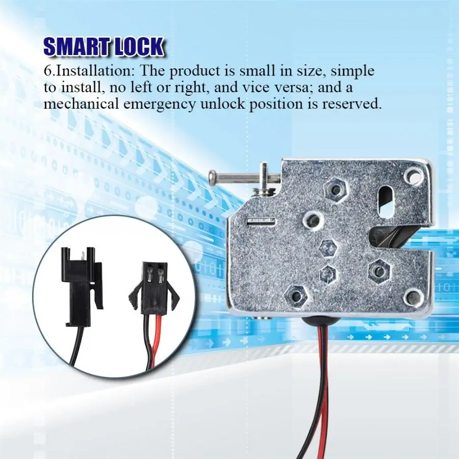 Cerradura inteligente DC12V электрический замок для шкафа, самоэластичный интеллектуальный замок, умный дверной замок, замок безопасности