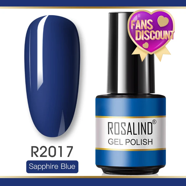 ROSALIND Gel Nail Polish Glitter Gel For Manicure Art Semi Permanent Hybrid Varnish Need UV LED Base Top Coat Nail Polish RAR2017