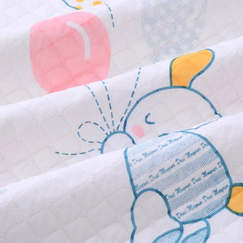 High Quality Little Rabbit Printed Cotton Diaper Portable Travel Nappy Waterproof Newborn Baby Urine Pads