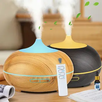 

550ml USB Air Humidifier Aroma Diffuser remote control 7 Colors Changing LED Lights cool mist maker Air Purifier for Home