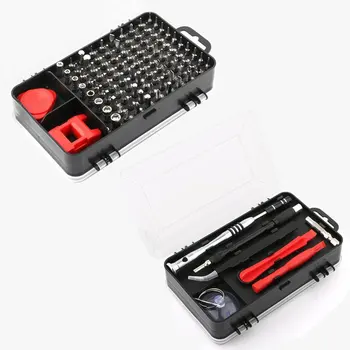 

110 In 1 Precision Screwdriver Kit Accessory Set for iPhone Laptop PC Watch CR-V Steel Mini DIY Hand Work Repair Tools