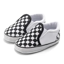 

Baby Shoes Classical Checkered Toddler First Walker Newborn Baby Boy Girl Shoes Soft Sole Non-slip Casual Sports Crib Shoes