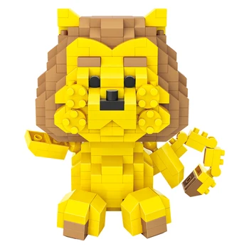 

Mini Lion Model Building Blocks Cute Cartoon Animal Figures Kit Miniature Diamond Bricks DIY Assembly Toys for Children 9230