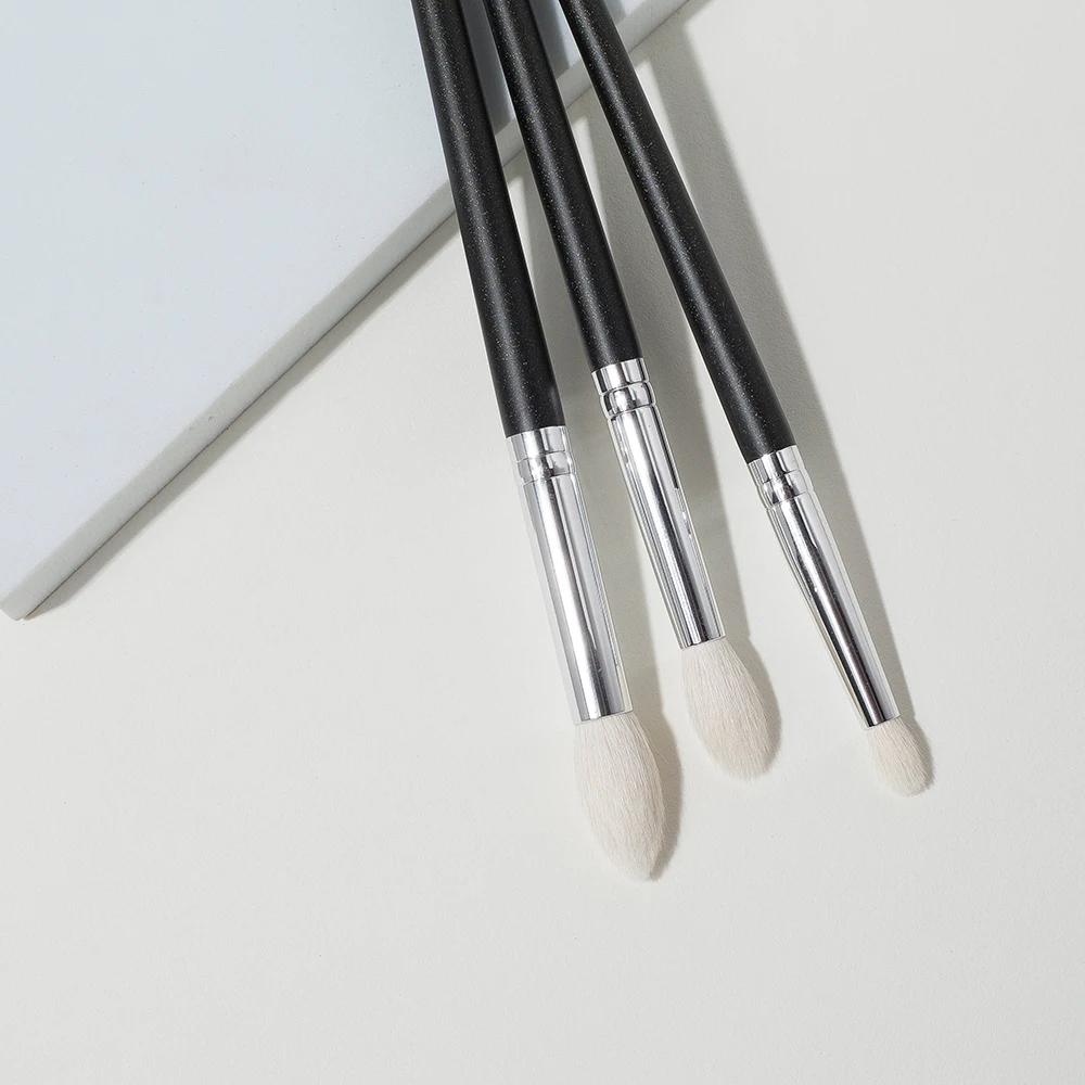 Shinedo 3 pcs goat hair tapered crease blending Brush Eyeshadow Makeup cosmetic kit maquiagem Smudge Eye Makeup Brushes