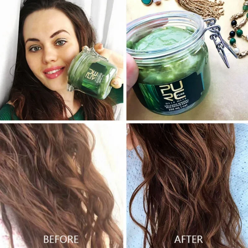 Volcanic Mud Hair Moisturizing Nourishing Scalp Anti-fork Anti-drying Repair Mask | Красота и здоровье
