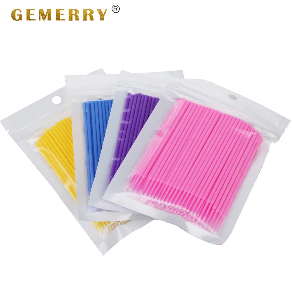 

GEMERRY Cleaning Tools Cotton Swab Eyelash Extension Supplies Eyelash Grafting Cleaning Brush Set Cotton Swab Makeup Tools