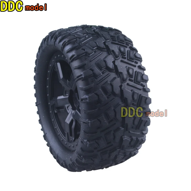 4Pcs Rubber Tires For Hobby Smax 1/16 RC Car - Upgrade Replacement Tires P6973