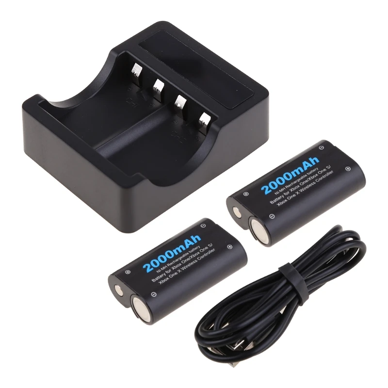 Charger Battery Pack Wireless Controller 2 Pcs Charger Battery Pack