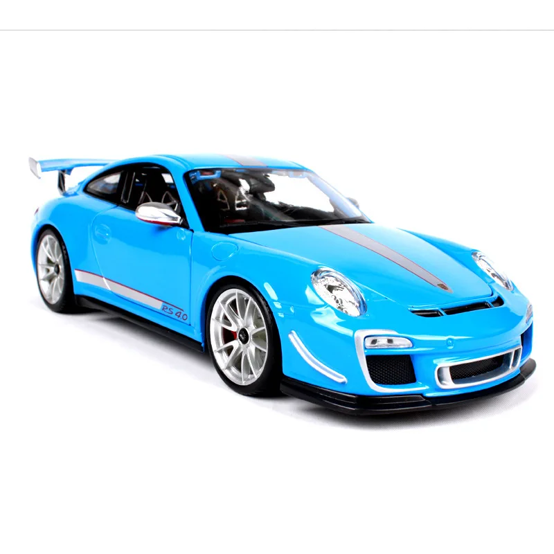 Bburago 1:18 Porsche 911 GT3 RS модель автомобиля из сплава Модель автомобиля Моделирование Украшение автомобиля коллекция Подарочная игрушка Литье под давлением модель игрушка для мальчиков