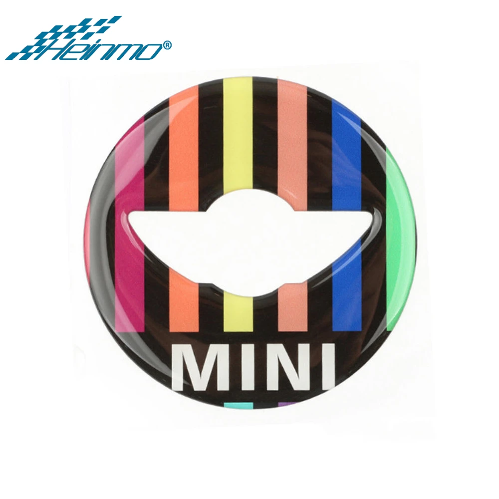 Для MINI Cooper F56 F55 F57 крышка рулевого колеса наклейка на жилье для MINI Countryman F60 для MINI Clubman F54 детали для декора - Название цвета: Rainbow