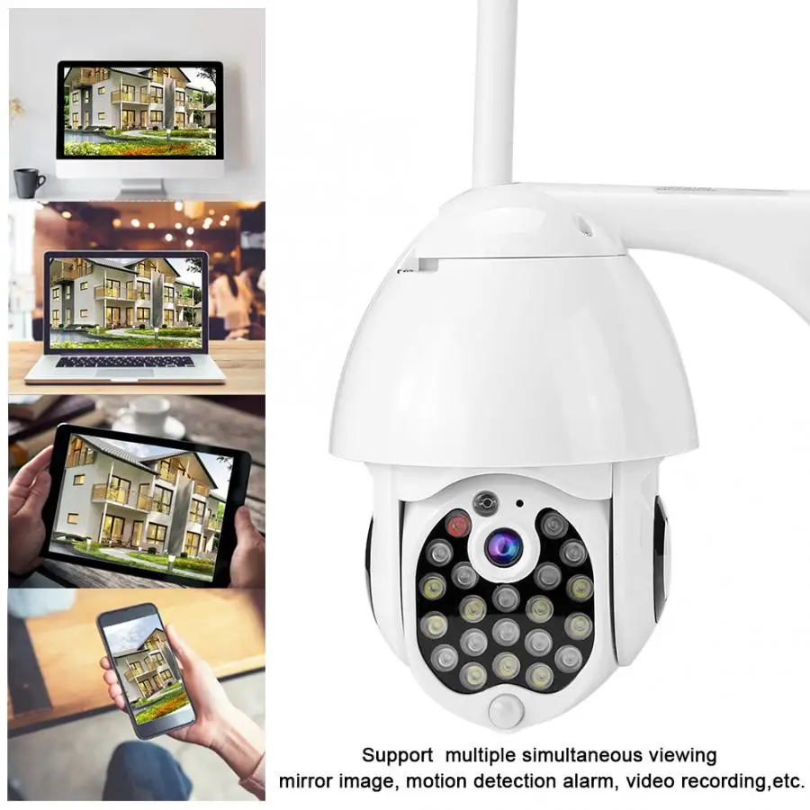 security camera 1080P Wireless Wifi PTZ Camera 21LED Smart Alarm Waterproof CCTV Surveillance 110-240V