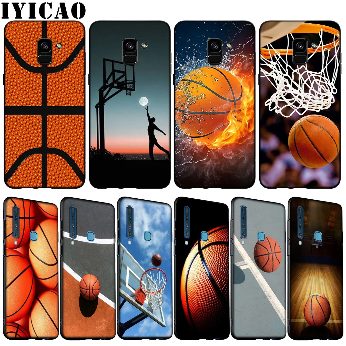 Мягкий баскетбольный чехол IYICAO для Samsung Galaxy A51 A71 A81 A91 A41 A21 A11 A01 A2 Core J8 J7 J4 J6 Plus Prime 2018 |