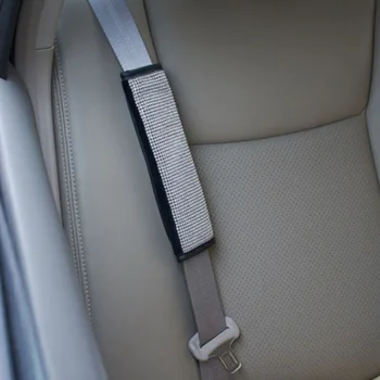 

Car Seat Belt Cover & Handbrake Cover & Shift Gear Cushion Accessories 4pcs/Set Car trunk Diamond Bling