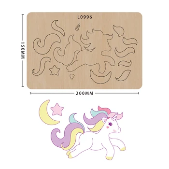 

SMVAUON Cute Unicorn Making Decor Supplies Dies Template New Design Craft Cutting Die decoration scrapbook Card