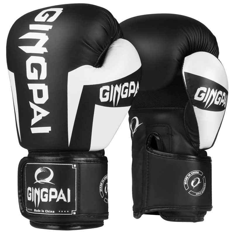 Профессиональные детские боксерские перчатки GINGPAI 6 8 10 12 унций тренировочные Sanda