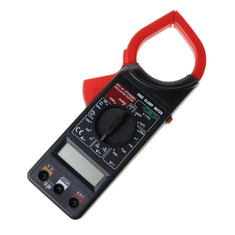 

DT266C Digital Clamp Meter Multimeter Ohmmeter with Temperature Measurement B95A