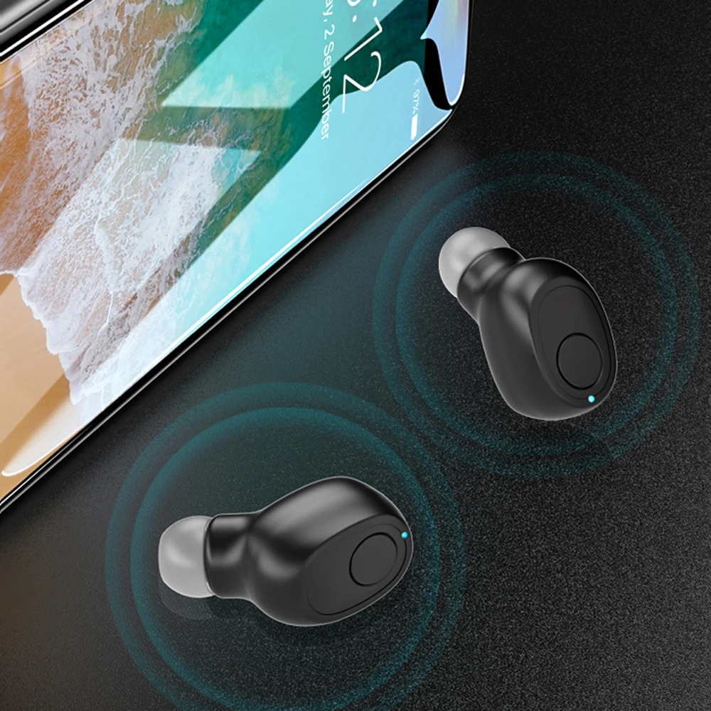 SENBONO TWS вкладыши мини H1 беспроводные наушники Bluetooth 5,0 наушники бас спортивные игры гарнитуры для Xiaomi huawei IOS наушники