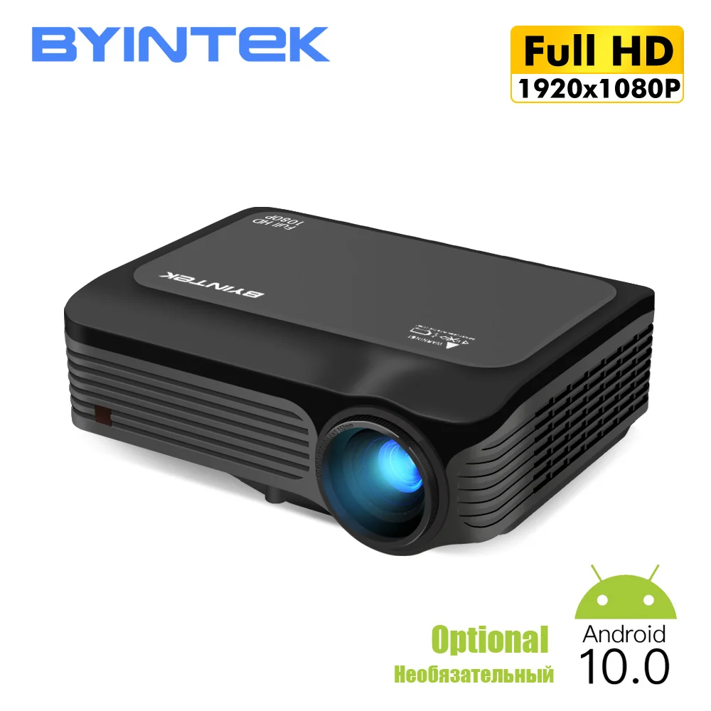 BYINTEK K18 Full HD 1080P 4K Портативный видео цифровой светодиодный телефон (опционально