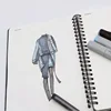 A5 Women Fashion Design Notebook Human Body Notebook Sketch Style Renderings Clothing Designer Tools 50 sheets paper(120g) ► Photo 3/6