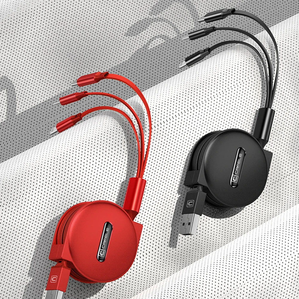Cafele 3 в 1 usb type C Micro USB кабель type-c для iPhone кабель зарядного устройства 120 см 3A кабель быстрой зарядки USB C