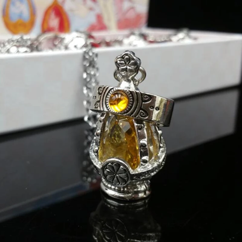 Anime Puella Magi Madoka Magica Soul Gem Necklace Crystal Pendant Ring Cosplay Costumes Lovers Jewelry Set Accessoies Prop plus size halloween costumes Cosplay Costumes