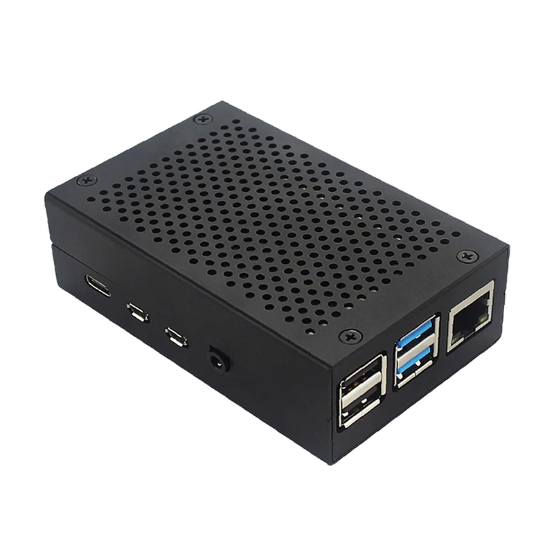 S Робот для Raspberry Pi 4 Чехол охлаждающий радиаторы Черный Серебристый подходит для Raspberry Pi 4 металлический корпус защитный чехол RPI150