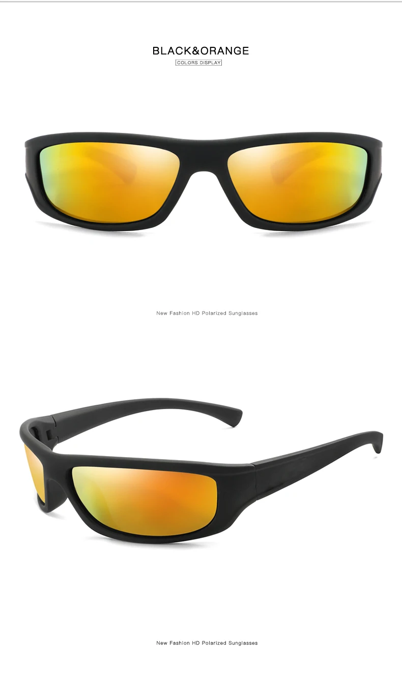 DOHOHDO Heißer Verkauf männer Polarisierte Sonnenbrille Männer Nachtsicht Sonnenbrille UV400 Schwarz Rahmen Sport Brillen Unisex Fahren Gläser – Detail 9