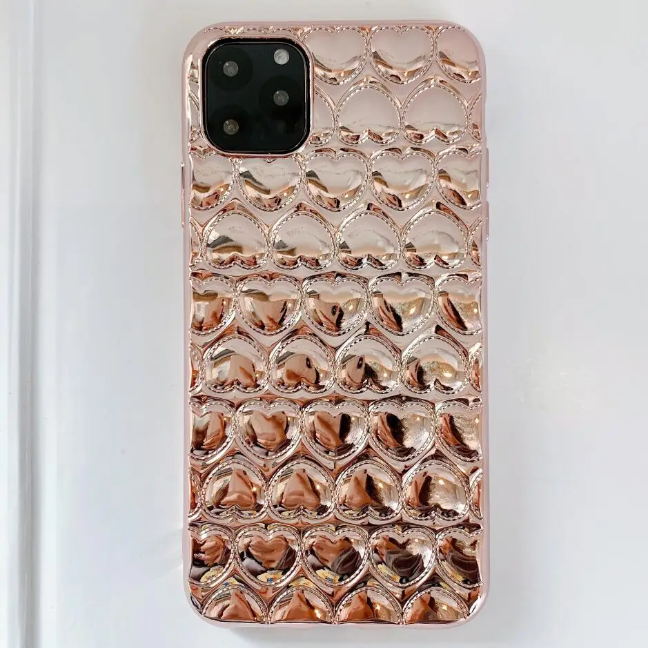 3D Dream Shell покрытие серебро золото фольга Чехол для телефона для iphone XS 11 Pro Max XR X 6 6S 7 8 Plus блестящая Мягкая силиконовая задняя крышка - Цвет: Champagne gold B