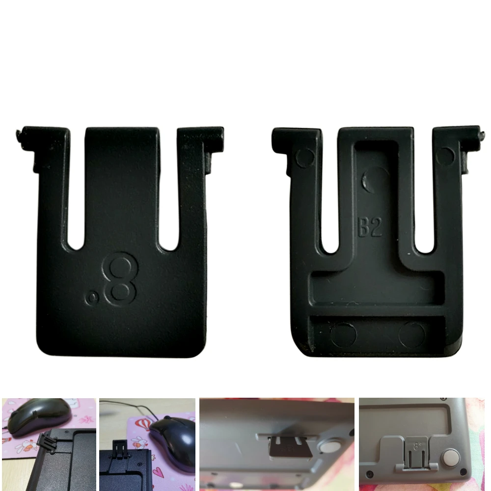 

BAAQII 2Pcs/set Replacement Wireless Keyboard Foot Stand For Logitech K270 K260 K275 K200 MK260 MK270 MK275 MK200 1 Pair